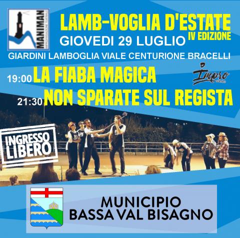 "Lamb-voglia d'estate IV edizione" - Giovedì 29 luglio 2021
