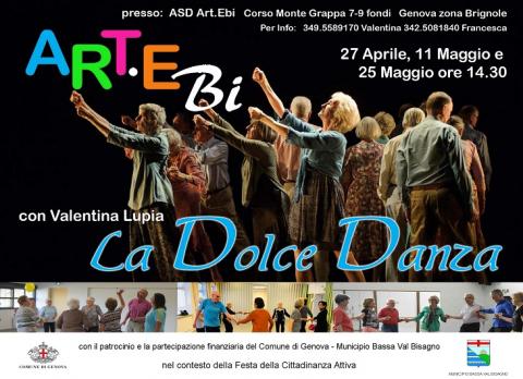 "La dolce danza", tre incontri di danza di comunità per adulti e anziani