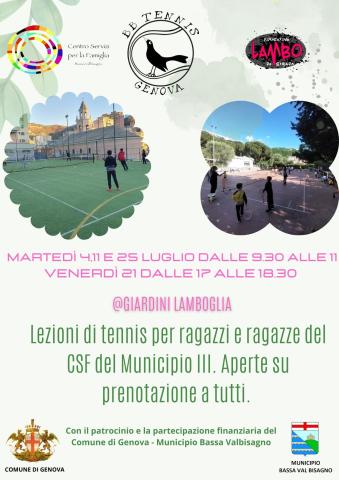 Tennis per tutti Tennis per tutti