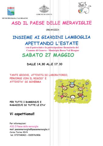 Aspettando l'estate ai Giardini Lamboglia Aspettando l'estate ai Giardini Lamboglia