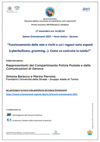 locandina evento del 17 novembre 2021 locandina evento