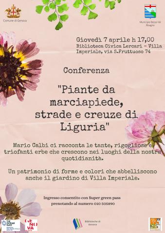 Conferenza "Piante da marciapiede, strade e creuze di Liguria