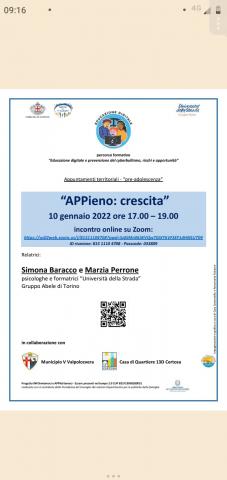 locandina incontro 10 gennaio 2022 locandina evento