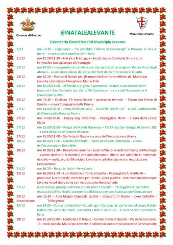 CALENDARIO EVENTI