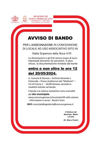 locandina bando