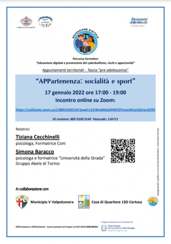 locandina incontro educazione digitale 17 gennaio 2022 locandina evento