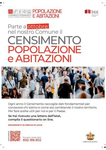 CENSIMENTO POPOLAZIONE E ABITAZIONI ottobre parte il Censimento