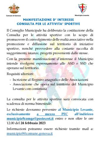 manifestazione interesse tavolo sport