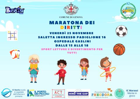 locandina evento maratona dei diritti 25 novembre 22