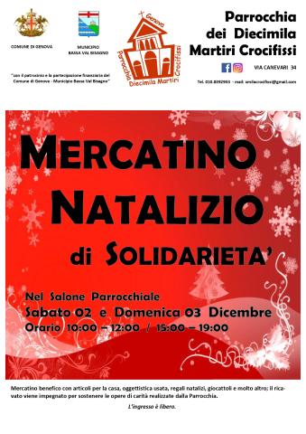 Mercatino natalizio di solidarietà Mercatino natalizio di solidarietà