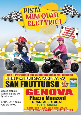 Mini quad elettrici in piazza Manzoni