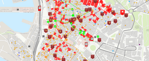 Mappa del turismo di Genova