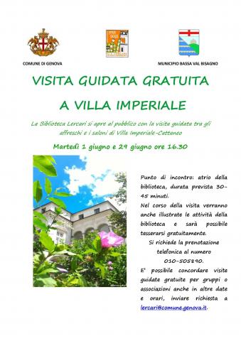 Visita guidata gratuita a Villa Imperiale