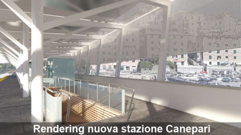 rendering nuova stazione canepari