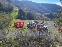 Protezione civile, questa mattina esercitazione anti incendio sul monte Gazzo