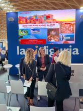 Assessore Bianchi alla fiera del turismo