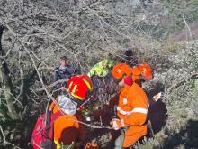 Protezione civile, questa mattina esercitazione anti incendio sul monte Gazzo