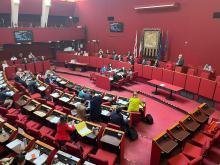Foto del Consiglio Comunale - Sala Rossa Palazzo Tursi