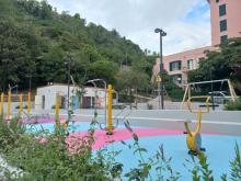 Una foto della nuova area sportiva di via Novella
