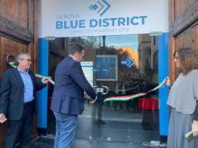 taglio del nastro Village Blue District