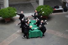 L'esibizione delle studentesse e degli studenti del Liceo Coreutico "Gobetti"