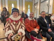 Carnevale figurante primo piano