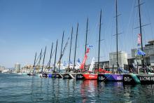 barche a vela ormeggiate in Porto Antico