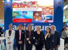 Assessore Bianchi alla fiera del turismo