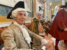 Carnevale figurante primo piano