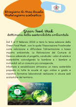 Locandina Green Food Week con la descrizione delle finalità del progetto