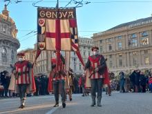 il Gonfalone sfila in corteo