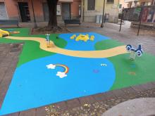 area gioco piazza Rissotto - particolare