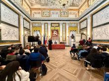 Il saluto della sindaca Salis in Salone di Rappresentanza