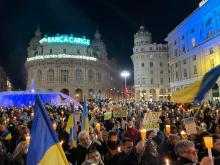 piazza de ferrari piena di gente