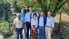 Foto di gruppo con, tra gli altri, l'assessore Piciocchi e il consigliere delegato Bevilacqua