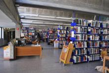 Una sala della Biblioteca Berio 