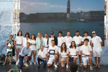 Premiazione atleti canottaggio Genova Regata Repubbliche Marinare