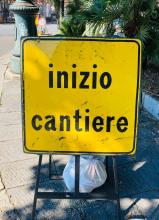 segnale inizio cantiere