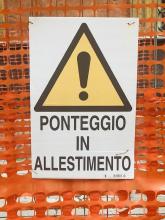 ponteggio in allestimento