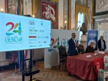 Un momento della conferenza stampa