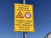 cartello chiusura strada