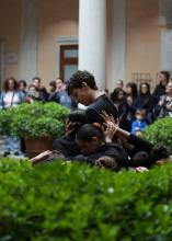 L'esibizione delle studentesse e degli studenti del Liceo Coreutico "Gobetti"