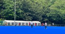 momento di gioco hockey su prato sul nuovo campo