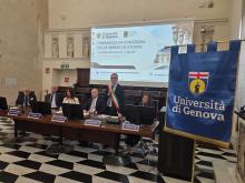 I saluti dell'assessore Robotti durante la cerimonia