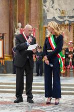 La sindaca Salis a Palazzo Ducale insieme a Franco Bampi