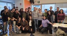 Foto di gruppo al termine dell'incontro. Al centro, in basso, la consigliera Francesca Ghio