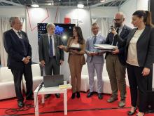 Il sindaco di Genova durante la cerimonia
