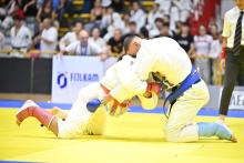 Il momento di una gara di Jujitsu