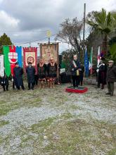 vigili alta uniforme, gonfalone