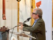 L'intervento di Emanuele Piccardo (foto Ordine Architetti Genova)